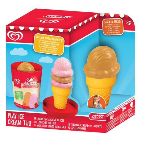 Casdon ola speelijs emmer - aardbei en caramel.