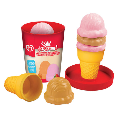 Casdon ola speelijs emmer - aardbei en caramel.