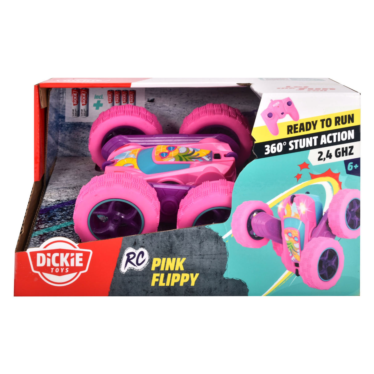 Dickie RC Pink Flippy, RTR Structeur de voiture