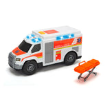 Dickie ambulance and stretcher with light and sound