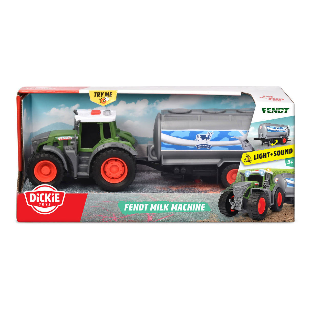 Majorette fendt tractor melk machine