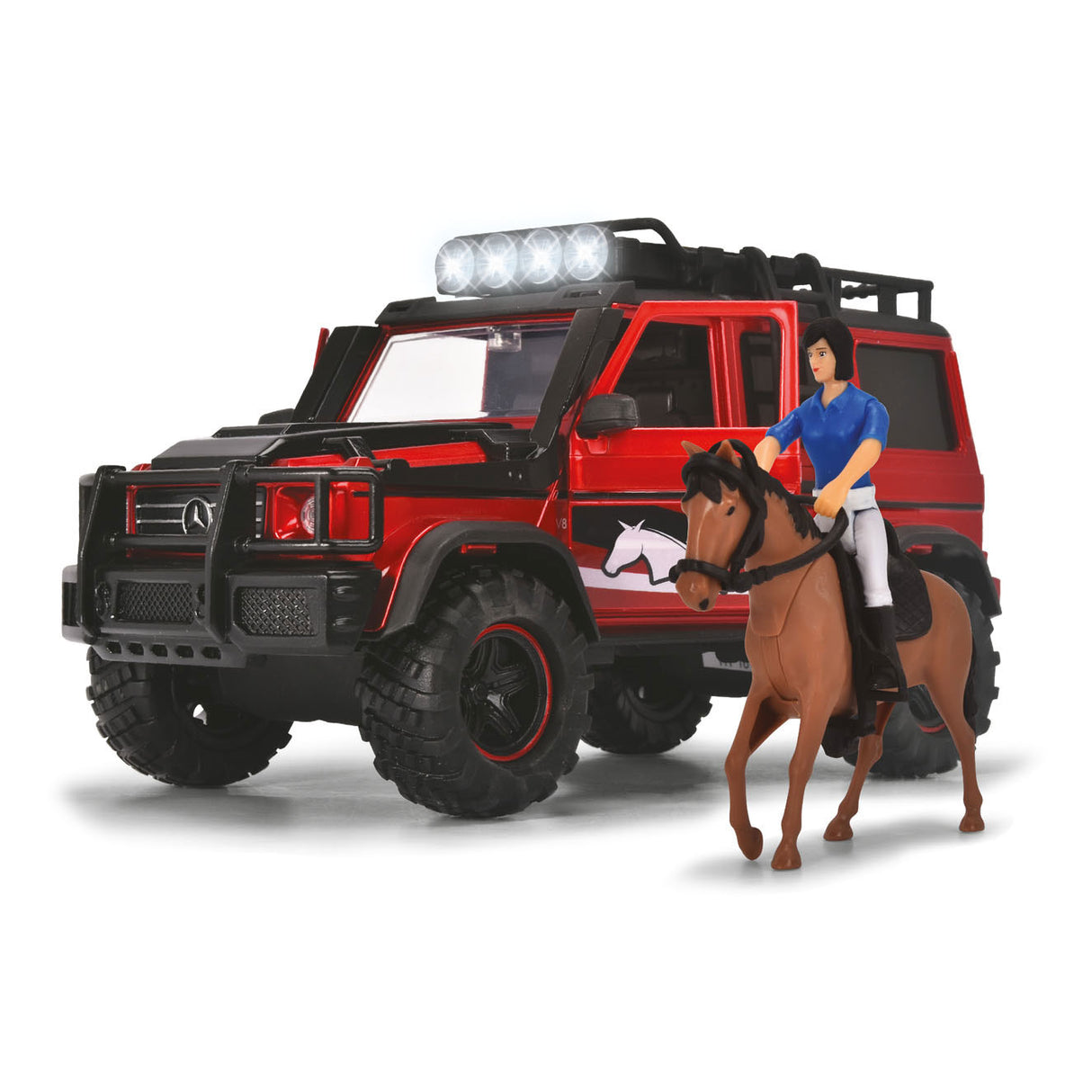 Dickie Jeep avec set de jeu de remorque de cheval