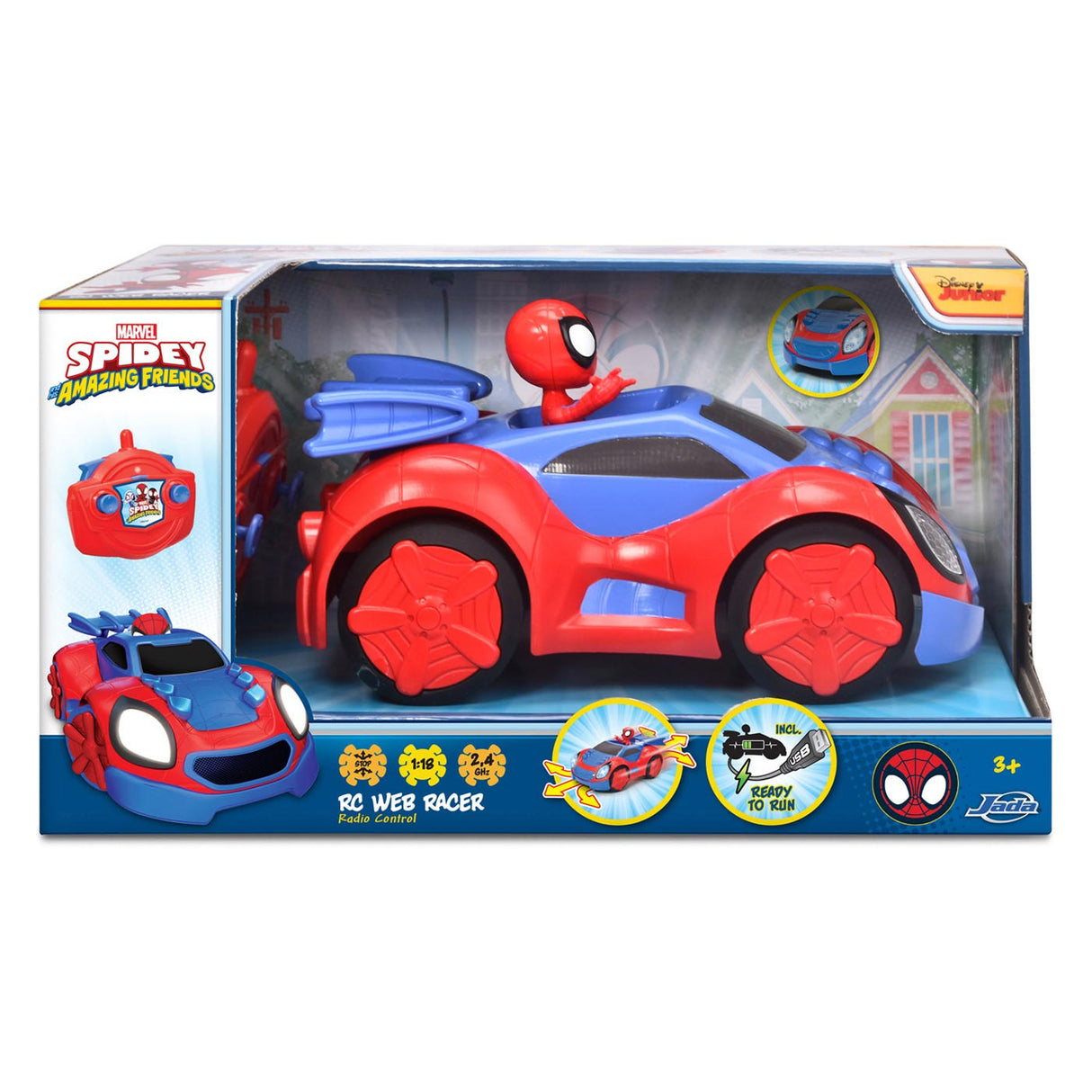 Auto controllabile Jada RC Spidey Web Racer