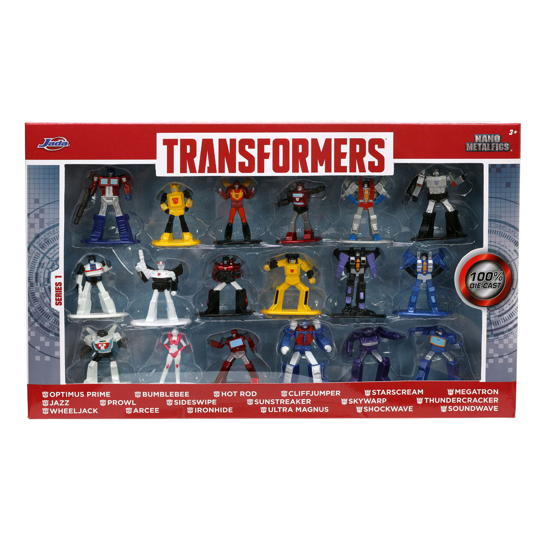 Jada Toys Transformers Nano Wave 1 Play Figures 18st.