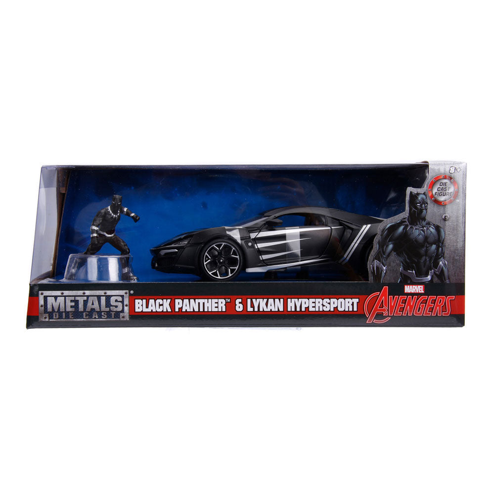 Jada Die Cast Avengers Black Panther mit Auto 1:24