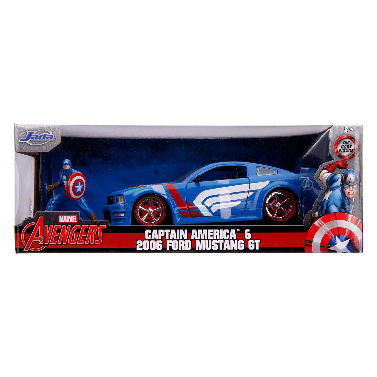 Jada Avengers Kapitän Amerika mat Auto 1:24