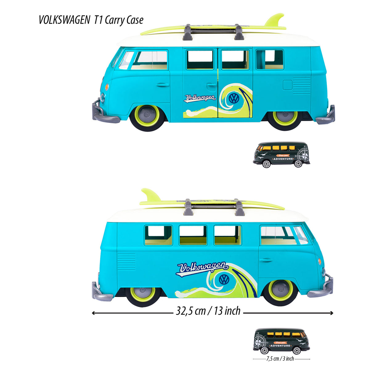 Majorette VW der Originale T1 -Träger mit 1 Auto