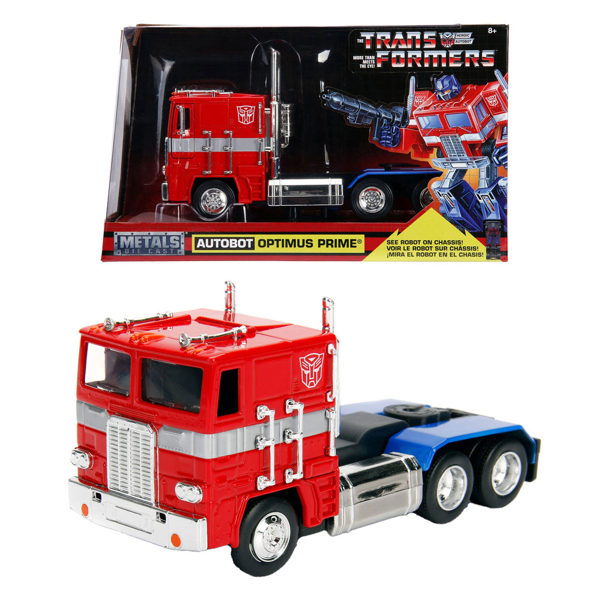 Jada Die Cast G1 Optimus Prime 1:24