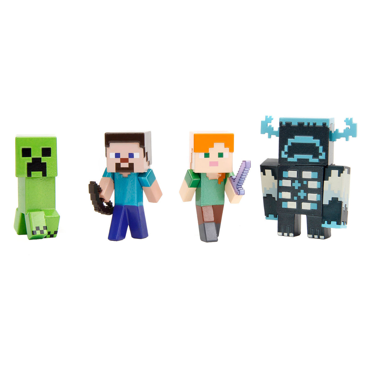 Jada Toys Jada Metalfigs Die-Cast Minecraft Figures val 9, 4st.