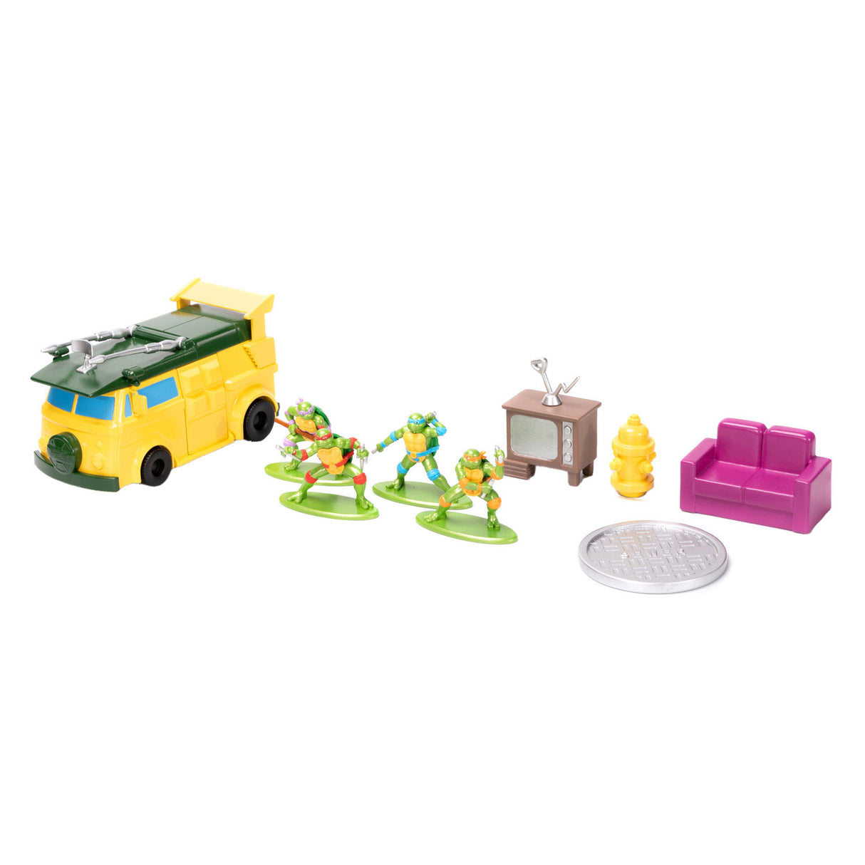 Jada Toys Jada Metalfigs Hauptquartier Teenage Mutant Ninja Turtles Spielset spielen