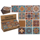 Ootb onderzetter mozaïk kurk 9,5x9,5x0,5cm