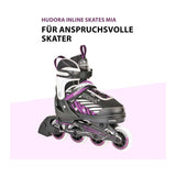 Hudora Skeelers Mia Black Purple, taglia 37-40