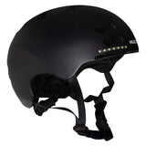 Hudora skaterhelm met kled en led zwart, maat s (53-55cm)