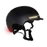 Hudora skaterhelm met kled en led zwart, maat s (53-55cm)