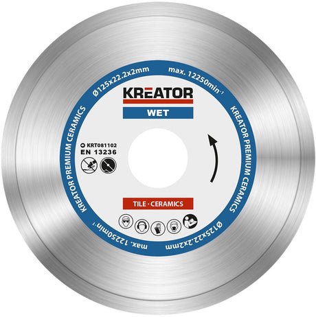 Kreator krt081102 diamantschijf d125 premium nat