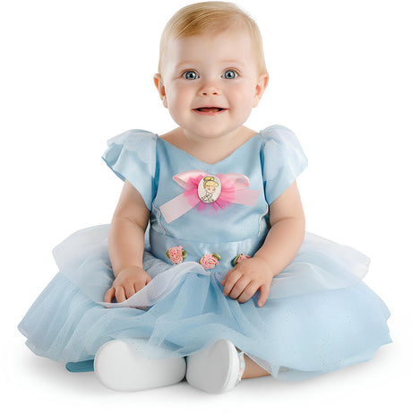 Disguise disney cinderella classic kostuum jurk kinderen - kids tm 1 jaar - blauw 74