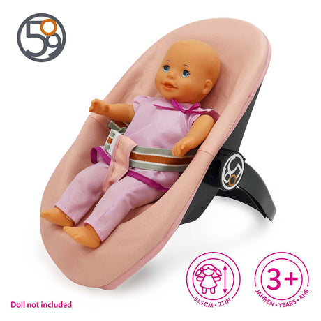 509 crew 3-in-1 poppenautostoel - roze