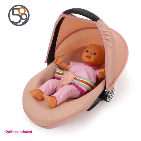 509 crew 3-in-1 poppenautostoel - roze