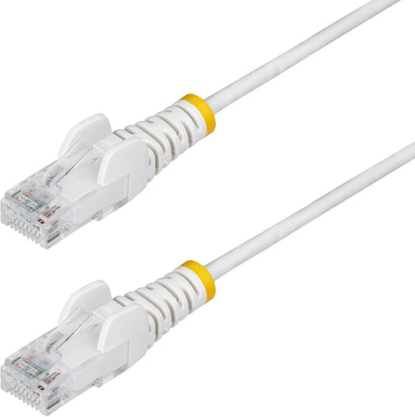 Startech .com 7m dunne cat6 ethernet kabel, wit, snagless, 100w poe, utp, lszh, 28awg pure koperdraad, slim rj45 netwerk patchkabel met trekontlasting, fluke getest
