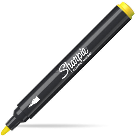 Sharpie acryl marker - permanent, waterdicht, geel (1-4mm)