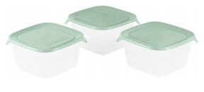Curver verse verpakking voor levensmiddelen 3x1,2l vierkant groen
