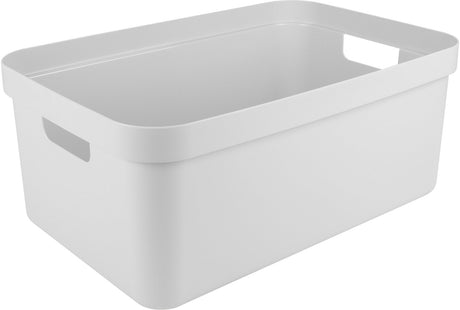 Sunware sigma home opbergbox 45l – 59x39x24,2 cm – wit – bpa-vrij plastic, stapelbaar (deksel apart verkrijgbaar) – stijlvolle opbergmand voor kinderkamer woonkamer