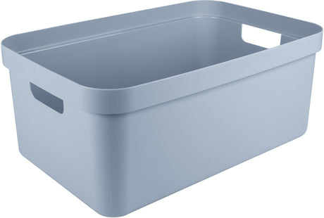 Sunware sigma home opbergbox 45l – 59x39x24,2 cm – blauw – bpa-vrij plastic, stapelbaar (deksel apart verkrijgbaar) – stijlvolle opbergmand voor kinderkamer woonkamer