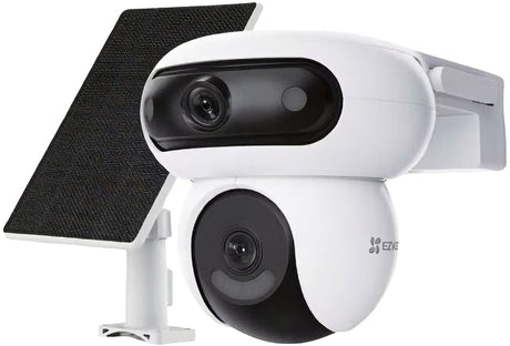 Ezviz hb90x dual 4g wifi 6 – 2k+ dual-lens beveiligingscamera 8w zonnepaneel – 360° pan-tilt- ai detectie - auto tracking – colorfull nachtzicht – sirene spotlight - geen maandkosten