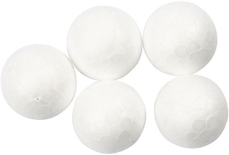 Creativ company ballen - piepschuim styropor - wit - dia: 1,5cm, 15mm - creotime - 200 stuks