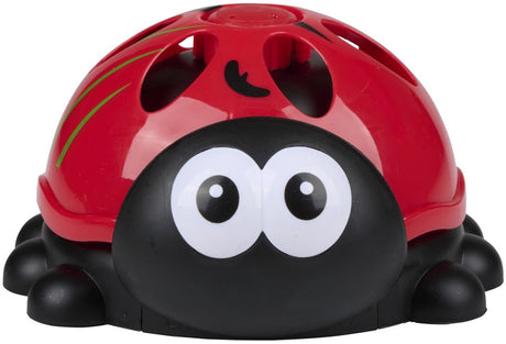Eddy toys water sprinkler ladybug - waterspeeltje lieveheersbeestje - aansluiting op tuinslang - geschikt voor buitenspelen - 14,6 x 16,5 x 8,9 cm - rood zwart wit
