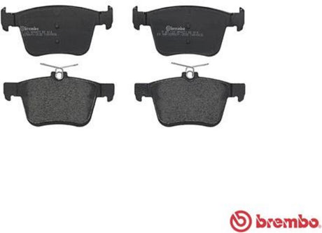 Brembo p85125 rear disc brake pad, set of 4