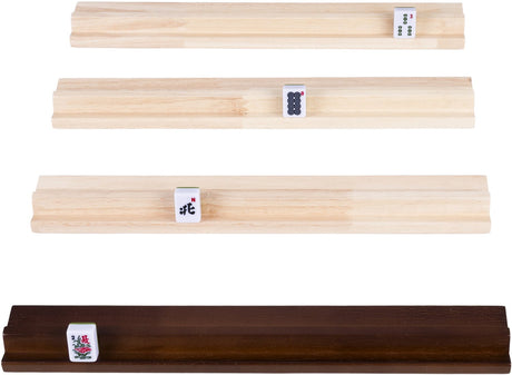 Engelhart mah jong latten groot 39 cm - rubberhout - speelaccessoires voor mah jong -