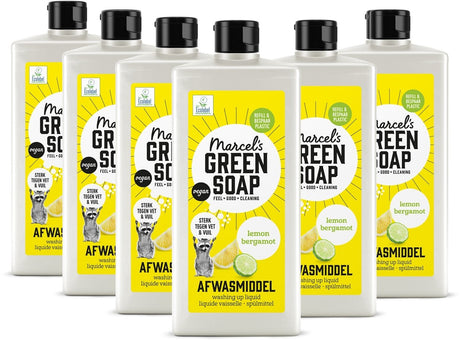 Marcel's green soap afwasmiddel - citroen bergamot - 6 x 500ml
