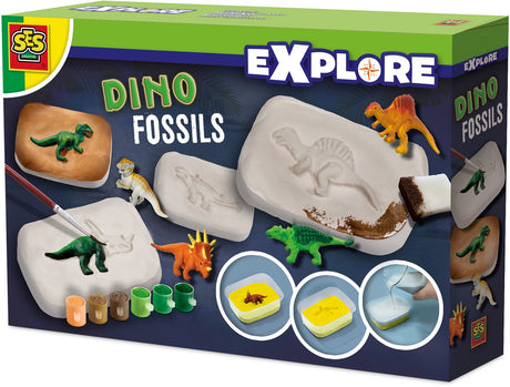 Ses creative dino fossielen - set om te gieten en beschilderen - vanaf 5 jaar - schoencadeautjes sinterklaas