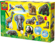 Ses creative - gieten en schilderen - dieren - gips gieten - maak een giraffe, gorilla, panda en meer - met vormpjes, gips, verf en penseel