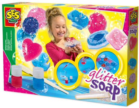 Ses creative - hobby pink - glitter zeep - knutselen meisjes - zelf zeep maken - vanaf 7 jaar