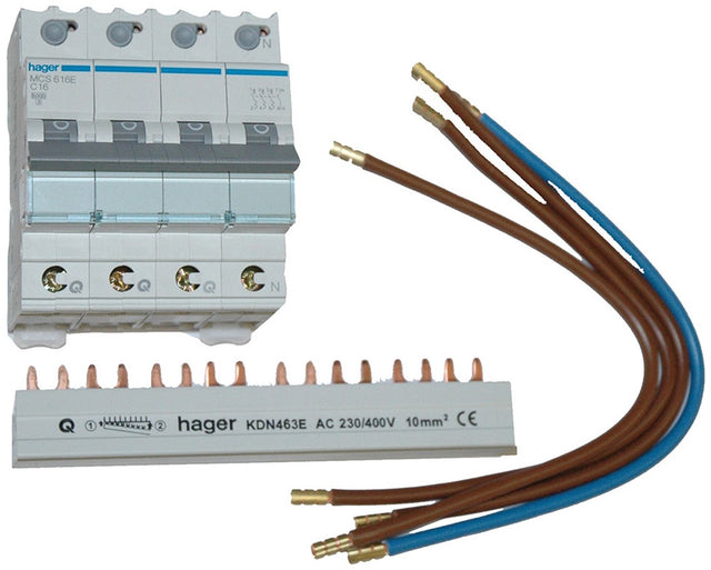 Hager vision stroomonderbreker - vks08sc - e32bm