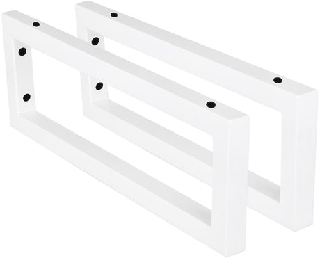 Differnz ophangbeugel - geschikt voor wastafel of plank - set van 2 stuks - vervaardigd uit rvs - gepoedercoat mat wit - hangende montage met schroeven - afmetingen 15 x 2,5 x 44 cm