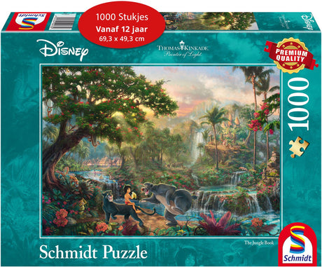 Schmidt - legpuzzel - disney, het jungleboek - thomas kinkade studios - 1000 stukjes - volwassenen - vanaf 12 jaar