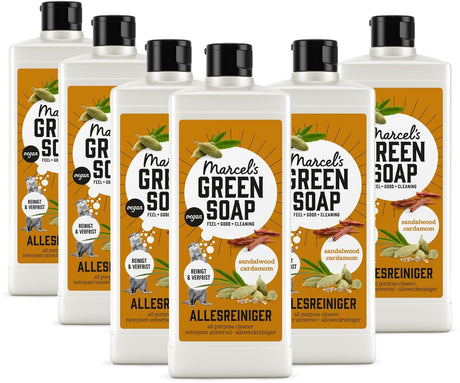 Marcel's green soap allesreiniger - sandelhout kardemom - 6 x 750ml