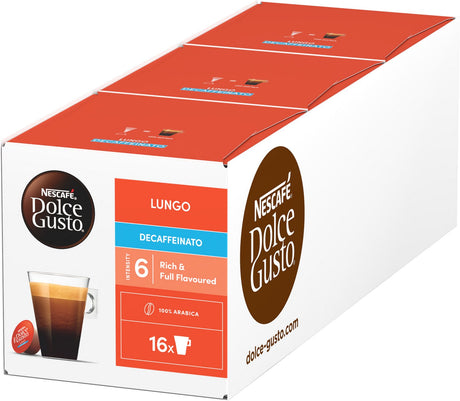 Nescafé dolce gusto capsules lungo decaffeinato - 48 koffiecups voor 48 koppen koffie