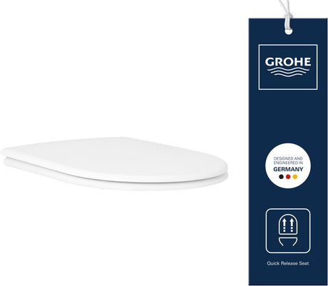 Grohe essence toiletzitting - soft close - quick release - alpine wit