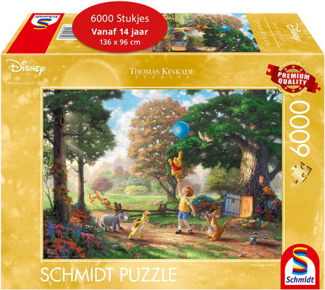 Schmidt - legpuzzel - disney, winnie pooh - winnie de poeh- thomas kinkade studios - 6000 stukjes - volwassenen - vanaf 14 jaar