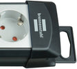 Brennenstuhl premium-line stekkerdoos 4-voudig zwart lichtgrijs 5m h05vv-f 3g1,5