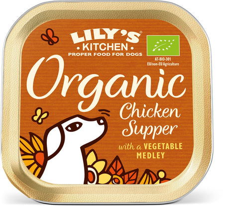 Lily's kitchen biologische pat� - hondenvoer nat - met kip - 11 x 150 g - nl-bio-01