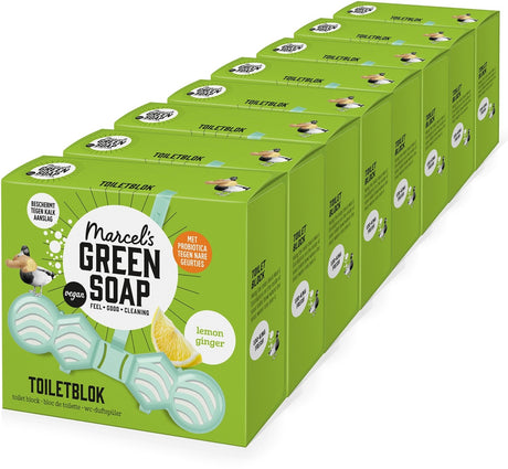 Marcel's green soap toiletblok - citroen gember - 8 x 35 gram