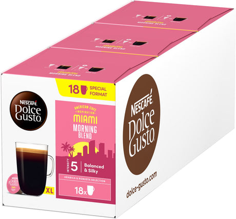 Nescafé dolce gusto capsules miami morning blend - 54 koffiecups voor 54 koppen koffie