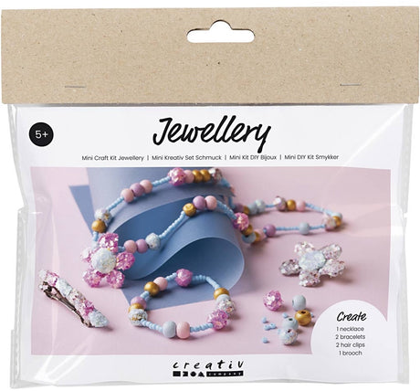 Creativ company mini hobbyset sieraden halsketting armband clips broche