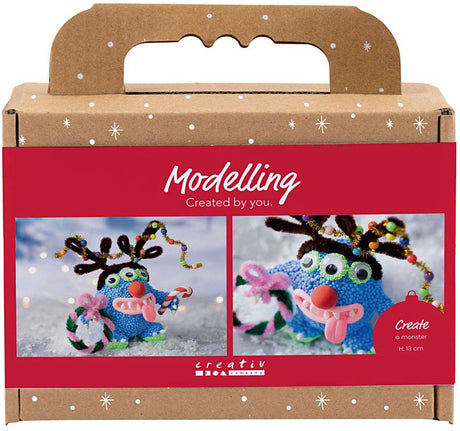 Creativ company mini hobbyset boetseren rendiermonster