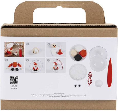 Creativ company kerst knutselset boetseren kerstbal kerstman hobby.
